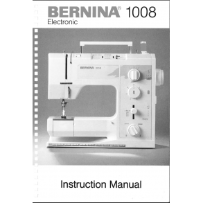 Bernina 1008 brugsanvisning