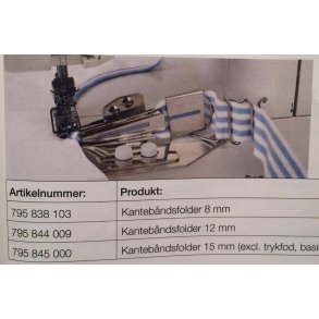 Kantbåndsfolder 8 mm