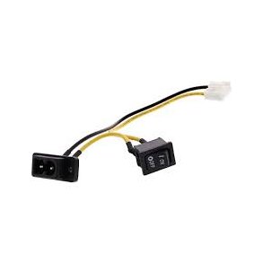 Str�mstik + t�nd/sluk knap