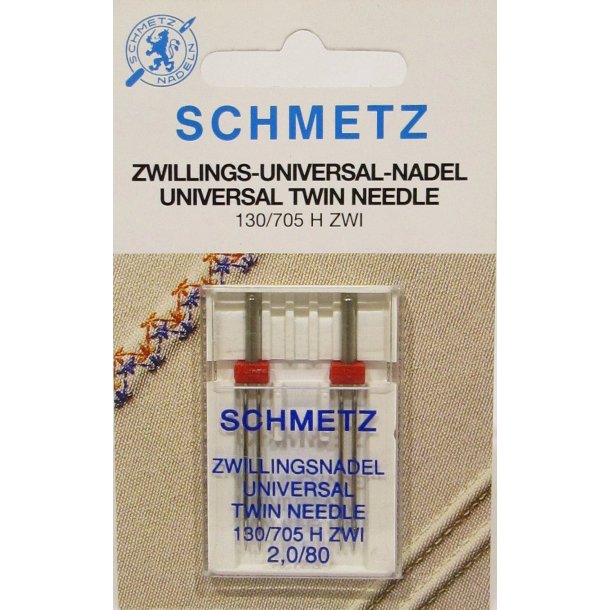 Schmetz Tvillingenl Universal 2,5/75 - 2pak